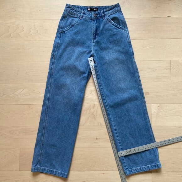 Playboy Womens High-Rise Light Wash Denim Carpenter Style Jeans Size 0 - Picture 6 of 8